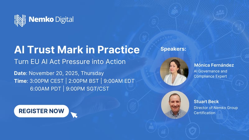 AI Trust Mark in Practice Hero Image 3https://digital.nemko.com/ai-trust-mark-in-practice-webinar