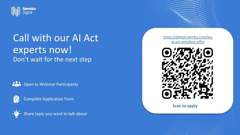 EU AI ACT Digital Omnibus Offer