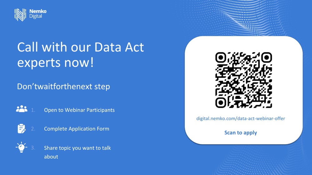 EU Data Act 2026 Webinar Offer