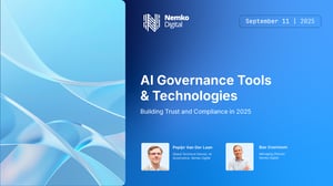 AI Governance Tools and Technologies Webinar Thumbnail
